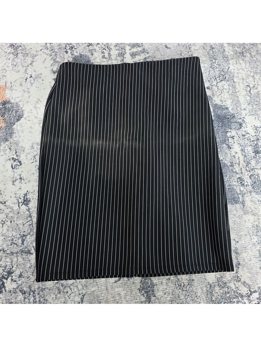 Forever 21 Black Pinstripe Pencil Skirt